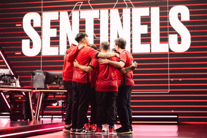 Sentinels VALORANT celebrate after win